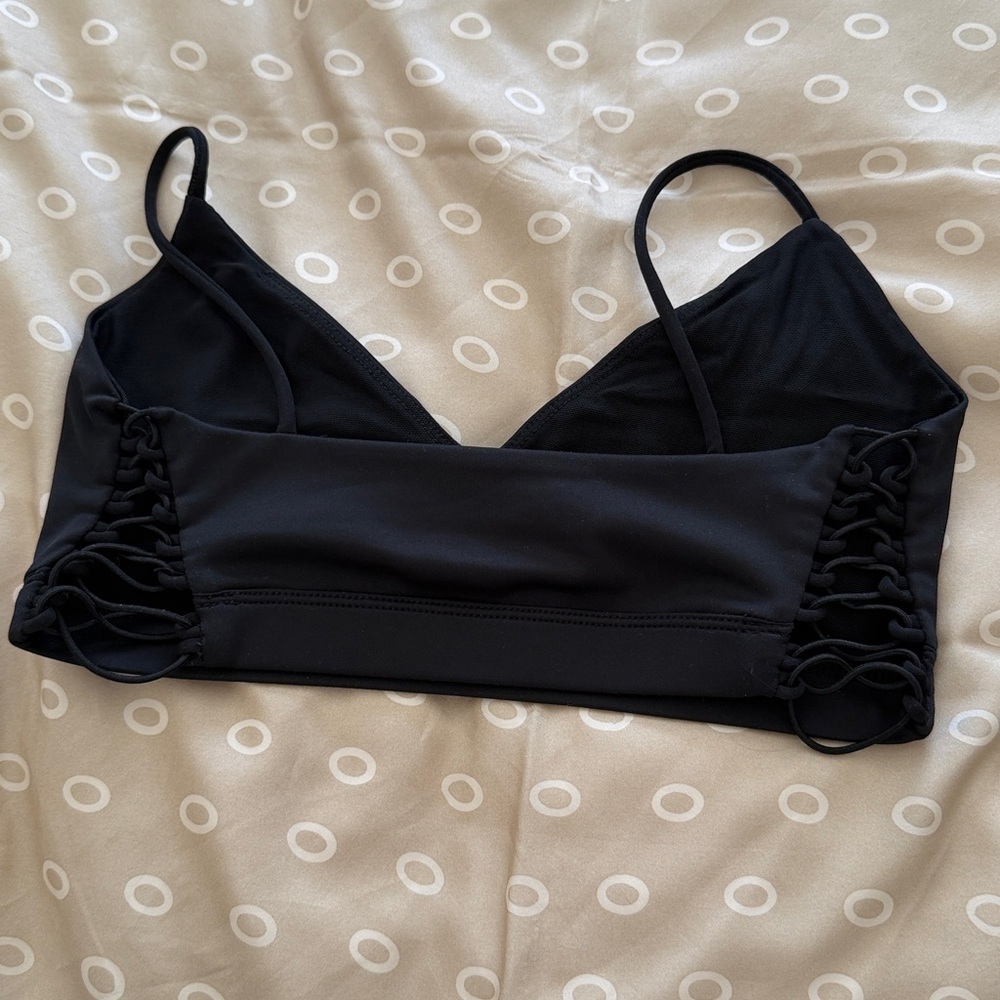 Carbon black sports bra